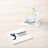 Pensioen partij golf speler swingende moderne stij kartonnen onderzetters (Insitu)