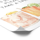 Pensioen partij gunst teken, pensioen is zoet poster (Hoek)