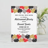 Pensioen Partij Las Vegas Casino Royale Invite Kaart (Staand voorkant)