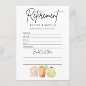 Pensioen Partij Retirement Advies & Wishes Kaart (Voorkant)