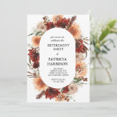 Pensioen Partij Uitnodiging sjabloon (Staand voorkant)