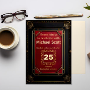 Pensioen Partij voor Executive Folie Uitnodiging