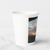 Pensioen partij zonsondergang nieuwe begin papiere papieren bekers (Rechts)