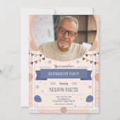 Pensioen Party Foto Kaart (Voorkant)