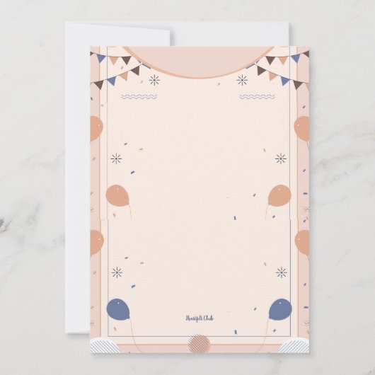 Pensioen Party Foto Kaart (Achterkant)