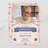 Pensioen Party Foto Kaart (Voorkant / Achterkant)