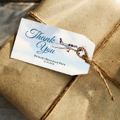 Pensioen Party Gift Label met Vliegtuigontwerp 2 Cadeaulabel