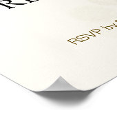 Pensioen Party Gold Confetti Save the Date Poster (Hoek)