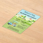 Pensioen Party Golf Party Acryl Uitnodiging (Laagn)