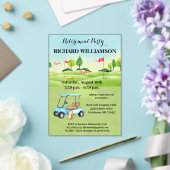 Pensioen Party Golf Party Acryl Uitnodiging (Insitu (Huwelijk))