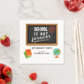 Pensioen Party School Leraar Blackboard Servet (Insitu)