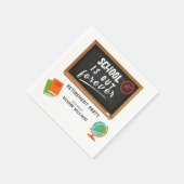 Pensioen Party School Leraar Blackboard Servet (Hoek)