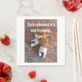 Pensioen Party servet Ginger Kat Slapen Slippe (Insitu)