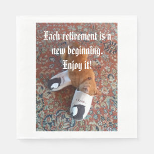 Pensioen Party servet Ginger Kat Slapen Slippe