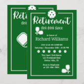 Pensioen Pickleball Paddles Elegant Green Kaart (Voorkant / Achterkant)