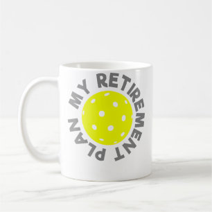 Pensioen Pickleball Pickle Bal Pensioenplan Koffiemok