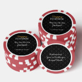 Pensioen Poker Chips | Leuke partij gunst of cadea (Opstapeling)