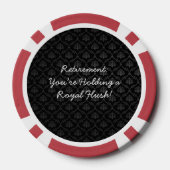 Pensioen Poker Chips | Leuke partij gunst of cadea (Achterkant)