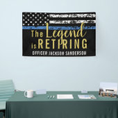 Pensioen Politie Dunne Blauwe Lijn Handhaving Spandoek (Beurs)