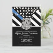 Pensioen Politieagent Kaart (Staand voorkant)