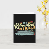 Pensioen Pontoon Boat Captain I Old Man Pontoon Kaart (Gele Bloem)