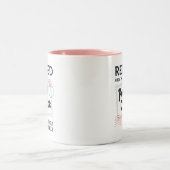 Pensioen Postbode Grappig Tweekleurige Koffiemok (Center)