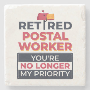 Pensioen Postbode Niet Meer Mijn Prioriteit Stenen Onderzetter