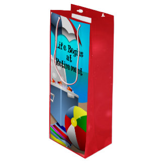 Pensioen - Pret aan het Strand Wijn Cadeautas
