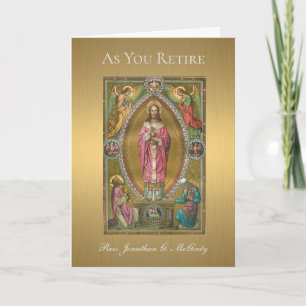 Pensioen Priester Jezus Altaar Kaart