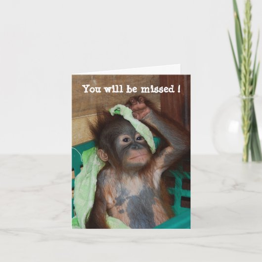 Pensioen, promotie of verhuizing kaart (Voorkant)