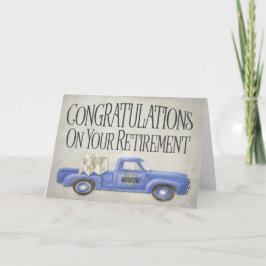 Pensioen Reizen Avontuur Truck Gefeliciteerd Kaart