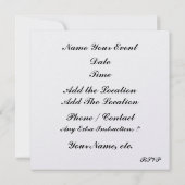 Pensioen, Reünie, Vakantie, Uitnodiging - SRF (Achterkant)