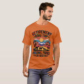 Pensioen Road Trip National Parks Adventure T-shirt (Voorkant volledig)