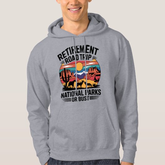 Pensioen Road Trip National Parks Western Hoodie (Voorkant)