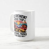 Pensioen Road Trip National Parks Westerne stijl Koffiemok (Voorkant links)