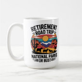Pensioen Road Trip National Parks Westerne stijl Koffiemok (Links)