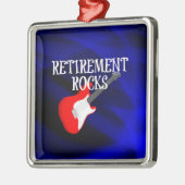 Pensioen Rocks, Rockende Gitaar, Metalen Ornament (Links)