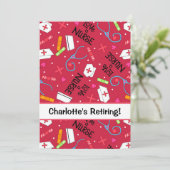 Pensioen rustperiode verpleegster Rood Kaart (Staand voorkant)