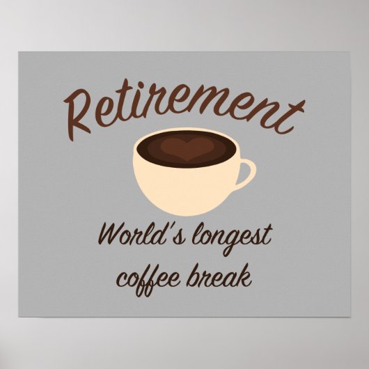 Pensioen: 's werelds langste koffiepauze poster (Voorkant)