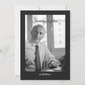 Pensioen Save the Date Modern Magazine Uitnodigen Feestdagenkaart (Achterkant)