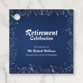 Pensioen school leraar partij viering bedankjes labels