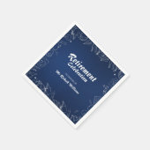 Pensioen school leraar partij viering servet (Hoek)