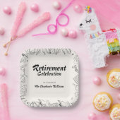 Pensioen School leraar Viering Party Papieren Bordje (Feest)