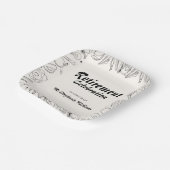 Pensioen School leraar Viering Party Papieren Bordje (Gebogen)