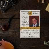 Pensioen Sla de datum foto uitnodiging op