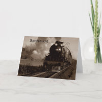 Pensioen Spoorweg Metafoor Steam Op Trein Track!