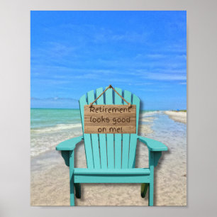 Pensioen staat me goed! Sanibel Island Beach Poster