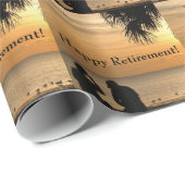 Pensioen, stel in Florida zonsondergang, cadeauoms Cadeaupapier (Rol Hoek)