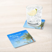 Pensioen Strand Thema Party Vrienden Voedsel Leuk Kartonnen Onderzetters (Insitu)