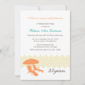 Pensioen strandstoelen en paraplu kaart (Voorkant)